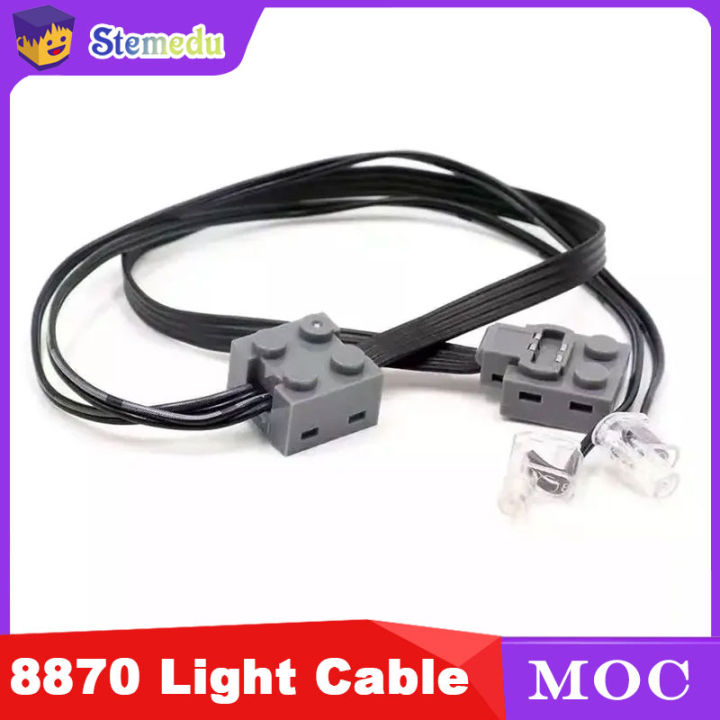 PF 8870 LED Light Cable Switch Kit - MOC Power Functions Lighting Mod Compatible 8869 for Legoeds Cars/Trains