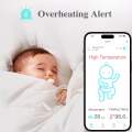 Sense-U Smart Baby Abdominal Movement Monitor - Tracks Baby's Abdominal Movement, Temperature, Rollover with Instant Audio Alerts on Smartphones. 