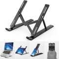 Multi-position Foldable & Portable Laptop Stand / Tablet Stand Premium Quality (Plastic Material). 