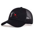 Unisex Skeleton Head Branch Heart Embroidery Baseball Net Caps Spring Summer Outdoor Adjustable Casual Hats Sunscreen Hat.