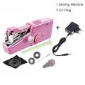 Portable Mini Sewing Machines Needlework Cordless Hand-Held Clothes Useful Portable Sewing Machines Handwork Tools Accessories. 