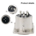 3Pin XLR Socket Male Female Panel Mount Chassis Socket Mic Jack Audio Connector With Solder Terminals For Patch Bay Snake Cabl. 