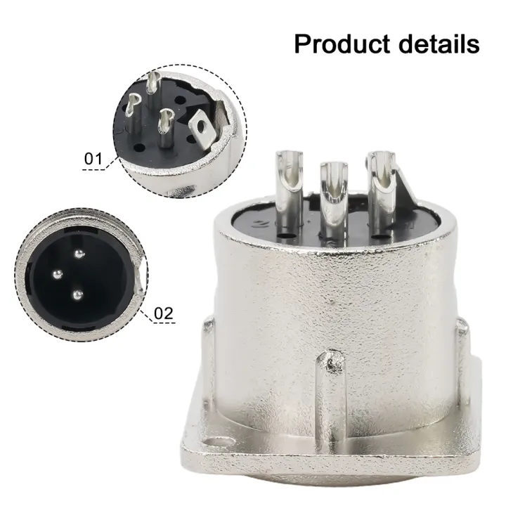 3Pin%20XLR%20Socket%20Male%20Female%20Panel%20Mount%20Chassis%20Socket%20Mic%20Jack%20Audio%20Connector%20With%20Solder%20Terminals%20For%20Patch%20Bay%20Snake%20Cabl%20-%20Image%202