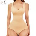 Body Shapewear for Women Seamless Solid Shaping Full Bodysuit Crew Neck Tummy Control Slimming Body Shaper Underwear & Shapewear.