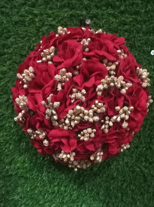Artificial Flower Hair bun Gajra colourful flowers