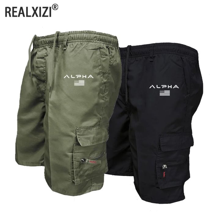 New Men's Cargo Shorts Fashion Casual Running Shorts Big Pocket Sports Slacks Cargo Panels Trousers Plus Size for Male