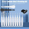 13PCS Mobile Phone Speaker Dust Removal Cleaner Tool Kit For iPhone 14 13 Pro Max Earphones Charge Port Dustproof Cleaning Brush. 