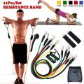 Resistance Bands Set – Stackable Workout Bands with Handles, Door Anchor, Ankle Straps & Carry Bag. 