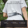 Wearable Waist Fan Multifunctional 3 Speeds Adjustable Ice Compress Efficient Wide Angles Belt Fan for Outdoor Sports. 