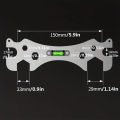 Multifunctional Stainless Steel Bathroom Wrench Tool Shower Installation Hexagonal Level Faucet Angle Ruler Distance Measuring. 