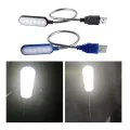 Portable USB LED Mini Book Light Reading Light Table Lamp Flexible 6leds USB Lamp for Power Bank Laptop Notebook PC Computer. 