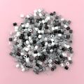 5mm 1000PCS Black, White, Gray, Transparent Color, Complementary Color Set, Hama Bead Iron Fuse Bead DIY Puzzle Pixel Art . 