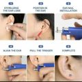 Painless Professional Nose and Ear Piercing Machine Tool Kit with Ear Studs For Women/Mens (With GunTops). 