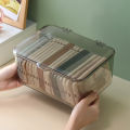 Acrylic Sundries Storage Basket Phone Case Holder Ins Transparent Phone Case Organizer Storage Box with Cover Home Desktop. 