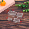 4pcs 1:12 Dollhouse Fresh Keeping Box Mini Lunch Box Model Ornaments DIY Miniature Kitchen Tableware Accessories. 