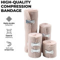 1 Roll Compression Bandage Wrap with Clips,Sports Bandages Tape for Ankle, Wrist, Arm, Leg Sprains First Aid Bandages Measure. 
