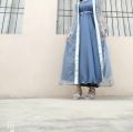 Umbrella frock cutting design/upper layer frock stitched dress/frill frock (Customized). 