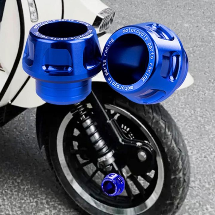 Universal Motorcycle Front Fork Frame Sliders Wheel Crash Protector, CNC Aluminum Wear Resistant, Motorbike Spare Parts