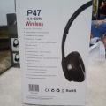 Sony P47 Wireless Head Phone  TF Card/FM Radio/MP3 Player/Wireless. 