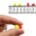 Topranc 50Pcs Floating Beads Eye-catching Beans Floating Beads Collision Ultra-light Foam EVA Fishing Accessories.