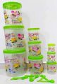 9pcs Flora Kitchen Container/Plastic Bottle/Kitchen Stroge / Start Size 11000ml. 