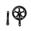 Prowheel E Bike/ Bike Crankset 1 Piece/Single 48T Steel Chainring with Double Chain Cover 170mm Aluminium Alloy Arm for Single Speed and 6/7/8 Speeds Electric Bike,Bicycles, Folding Bicycle 3P rowheel 三. 