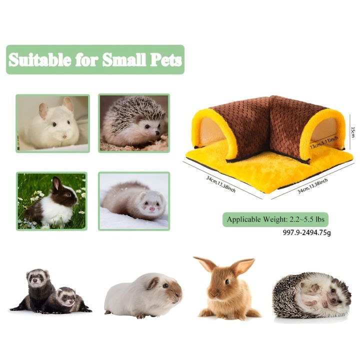 Warm%20Guinea%20Pig%20Hideout%20Tunnel%20Bed,%20Soft%20Removable%20Guinea%20Pig%20Tunnels%20And%20Tubes%20for%20Cage,%20Guinea%20Pig%20Hides%20Fleece%20For%20Rat,%20Sturd%20-%20Image%203