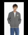 Men's stylish and comfy fleece zipper bomber jacket. 