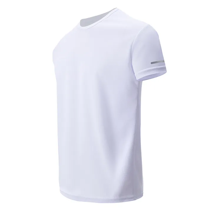 1/4%20Pcs%20Summer%20Men's%20Leisure%20Sports%20Multicolor%20Quick-drying%20Short-sleeved%20Teens%20Loose%20Solid%20Color%20Running%20Fitness%20Playing%20T-shir%20-%20Image%205