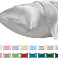 1PC Satin Pillowcase for Hair Similar to Silk Pillow Cases for Skin, Silky & Soft Pillow Covers, Gifts for Her or Him. 
