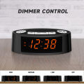 AM/FM Alarm Clock Radio with Dual Alarm Sleep Timer & Snooze Functions Orange LED Display 4-Level Dimming Option iTOMA CKS3301U. 