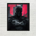 Batman Wall Frame for Room Decor 10 x 8 Inches Wooden Board with Photo Paper Stickable Wall Art for Bedroom Living Room or Gift. 