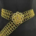 Thai luxury large belt for women can be paired with Siam Lanna style, gold belt, silver belt, various flower buckle with 39 inch diamonds, it must be included when attending the big festival.. 