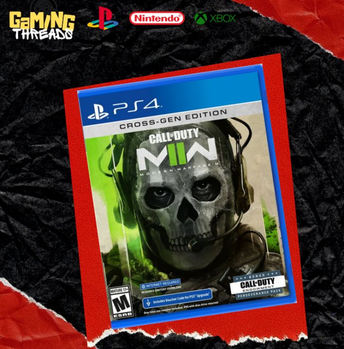 PLAYSTATION 4 DVD CALL OF DUTY MODERN WARFARE 2 PS4 GAME PLAYSTATION 4 DVD DISC GAME MW2 MWII ORIGINAL BLU-RAY DISC