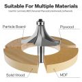 1Pc 6/12mm Shank Fillet Cutter Chamfering Router Bit  Alloy Fillet Router Bit Multifunction Trimming Machine Router Bits. 