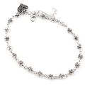 New Fashion Foot Chain Tibetan Silver Hollow Plum Flowers Heart-Shaped Anklet For Women. 