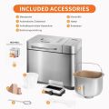 Open Box HEICHKELL Bread Maker Bread Maker Elegant Baking Machine with Automatic Ingredient Box, 650 W, 500-1000 g Bread Weight, Ceramic Coating, Bread Baker 19 Baking Programmes, Gluten Free BPA-Free. 