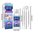 Temporary Tooth Repair Kit Moldable False Teeth for Missing Broken Teeth False Tooth Solid Glue Denture with Mouth Mirror Probe. 