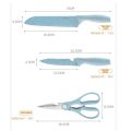 *BRANDED* EVDRTVERH* 5 In 1 & 7 In 1 Knife Set Kitchen Tools Cooking Chopping Board Handle Scissor Peeler Food Good Quality Set. 