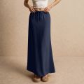 Women Low Waist Skirts Summer Casual Vacation Drawstring High Elastic Waist Skirts Simple Solid Comfy Bodycon Long Maxi Skirts. 