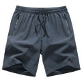 Newest Summer Shorts Men Gym Sport Running Fitness Workout Man Short Pants Breathable Quick-drying Drawstring Men's Shorts Black. 