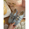 2026 Spring Autumn Women's Mary Janes | French Style Canvas Slip-on Flats | Wide Toe Box Velcro Soft Sole Casual Shoes. 