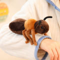 New 1Pc 18CM simulation ants plush toys soft stuffed insect Brown Ant Plush Doll Decorative Desktop Ornaments Prank Props. 
