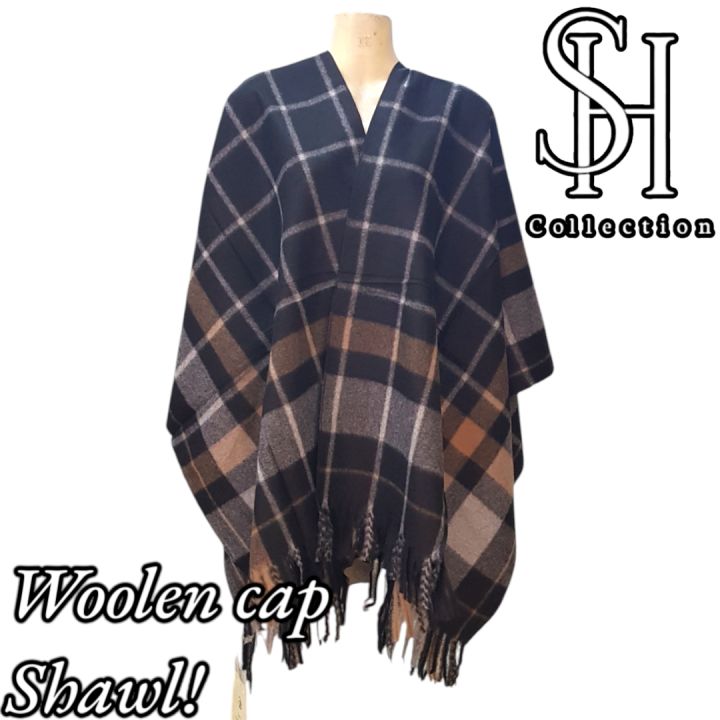 Stylish Cap shawl / woolen cap shawl / Imported cap shawl / Cap shawl / Woolen cap shawl for girls/women