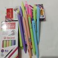 Radius Colorful Ball Pen Black/ Blue Ink 12 Pcs Set. 