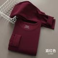 Thermal Underwear Set for Women Fleece Lined Base Layer Tops Bottoms Free-cutting Seamless Crew Neck Long Sleeved Long Johns. 