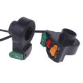 3-In-1 Electric Bicycle Scooter Motorcycle Handle Switch Plastic Headlight Horn Turn Signal Button. 