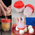 6PCS/Set Egg Poachers Cooker Silicone Non-stick Egg Boiler Cookers,Silicone Boiled Steamer Eggies, BPA Free. 