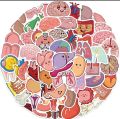 25 pcs internal anatomy of human being funny stickers for doctor's  laptop, mobile ,diary ,books and for science students ,kids etc.... 