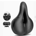 Reflective Shock Absorbing Hollow Bike Saddle MTB Bicycle Seat Breathable Rainproof Cycling Road Mountain Cycling Accessory.